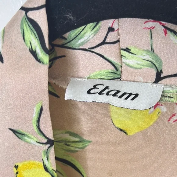 Tan and Yellow Boxy Kimono or Robe with Relaxed Fit - Picture 2 of 9